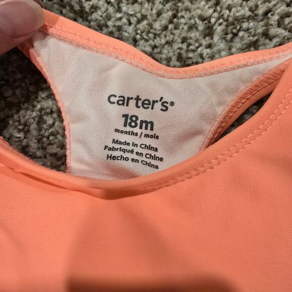 Baby's Carter's Coral Flamingo One Piece Swimsuit | Size 18 Months - Picture 7 of 7